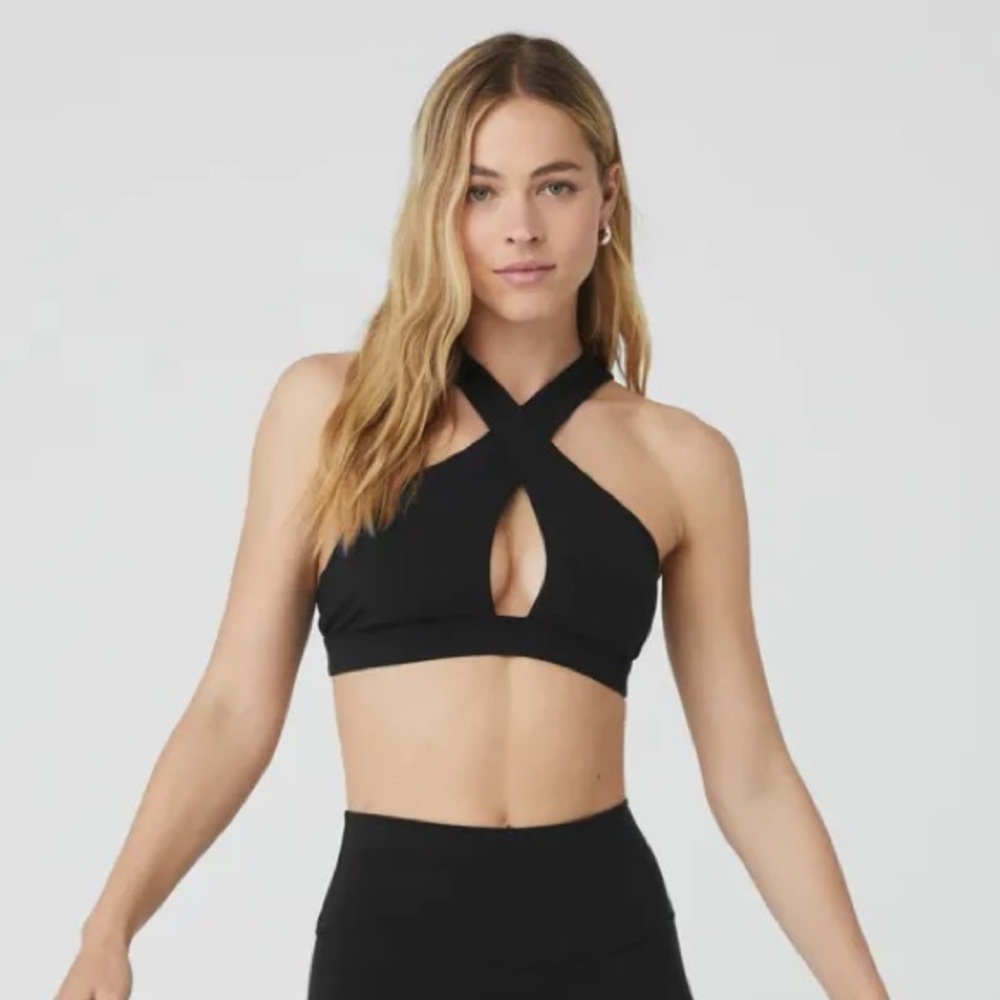 ALO Yoga Airbrush Destination Bra - BLACK XS